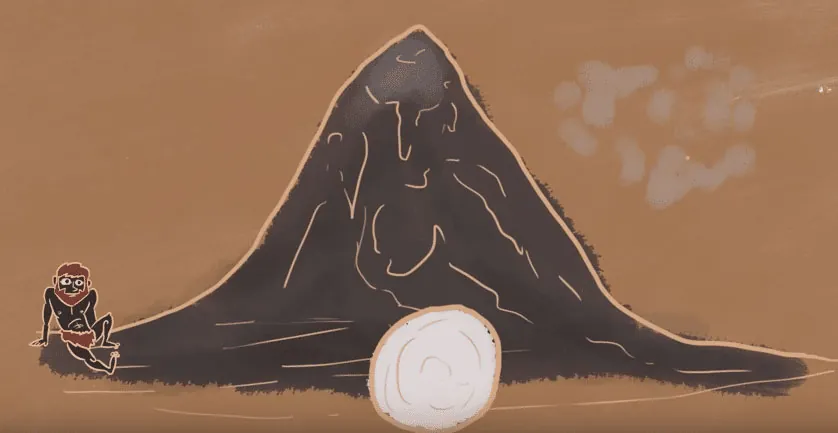 Грекийн домогт гардаг Сисифийн мөнхийн шийтгэл - Уулын орой руу чулуу түлхэж буй