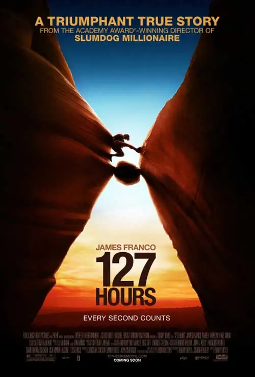 2010 онд нээлтээ хийсэн «127 Hours» киноны постер