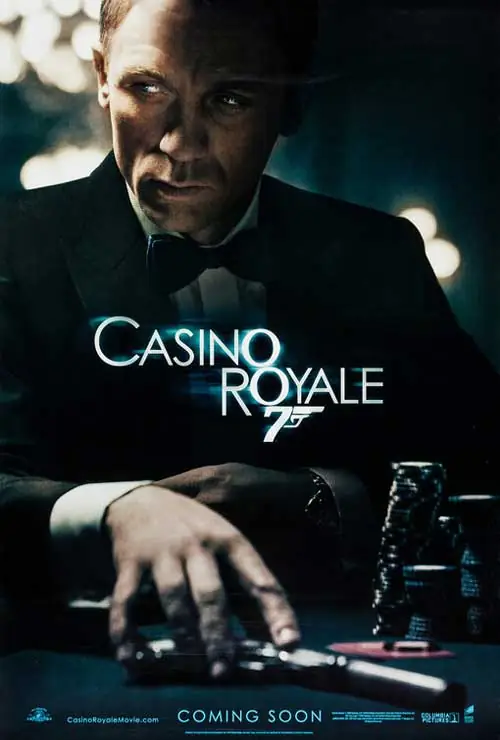 2006 онд нээлтээ хийсэн «Casino Royale» киноны постер
