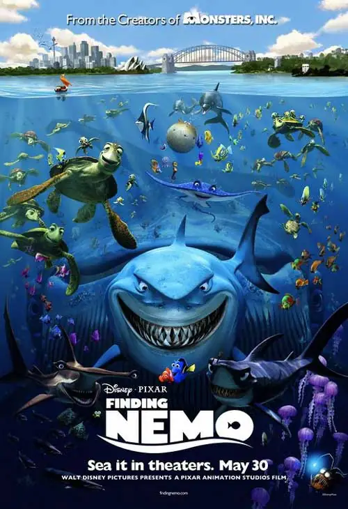 2003 онд нээлтээ хийсэн «Finding Nemo» киноны постер