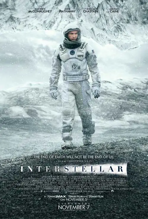 2014 онд нээлтээ хийсэн «Interstellar» киноны постер