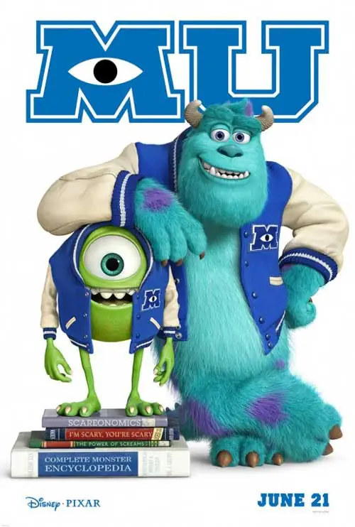2013 онд нээлтээ хийсэн «Monsters University» киноны постер