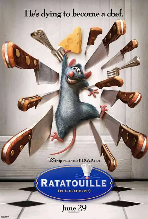 2007 онд нээлтээ хийсэн «Ratatouille» киноны постер